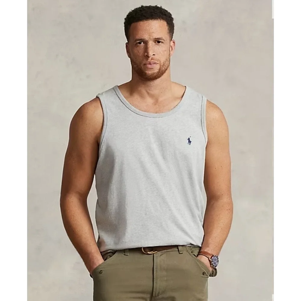 Polo Ralph Lauren 100% Cotton Gray Tank Top Soft Classic Fit Men's Size 4XB NWT